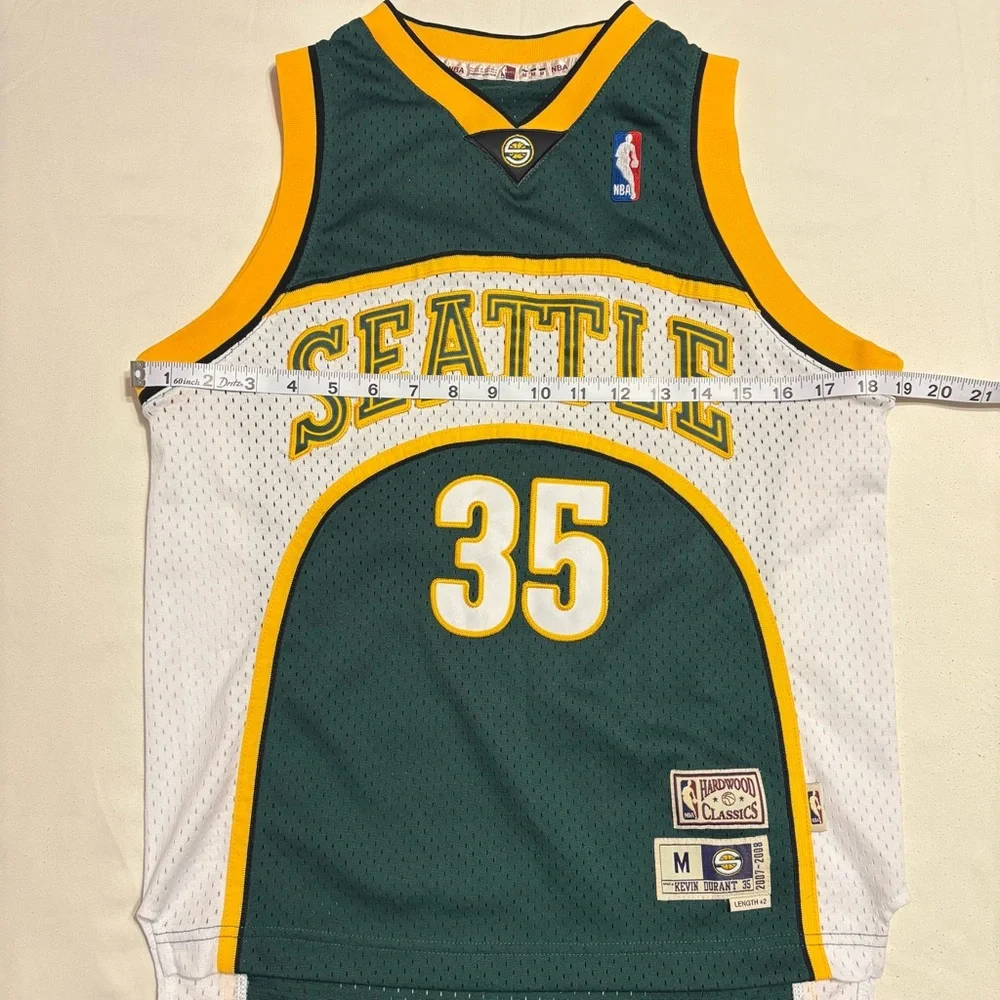 Kevin Durant Seattle Super Sonics “Hardwood Classics” throwback jersey kids M - Picture 7 of 10